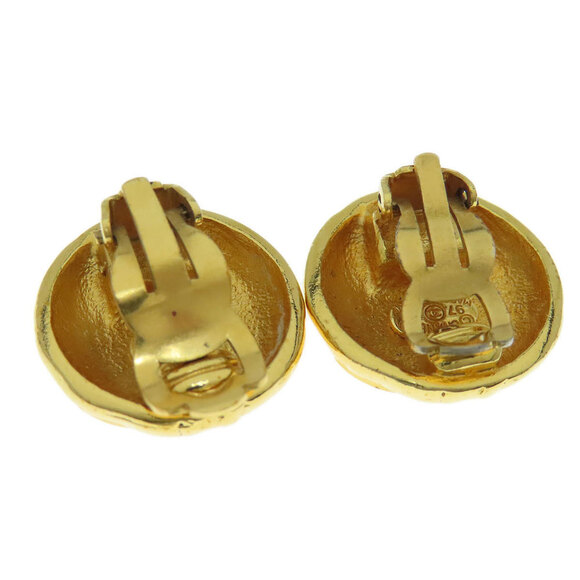 CHANEL Gold Logo Earrings - Picture 7 of 8